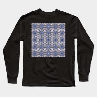 Winter Road Aerial view Kaleidoscope pattern 8 Long Sleeve T-Shirt